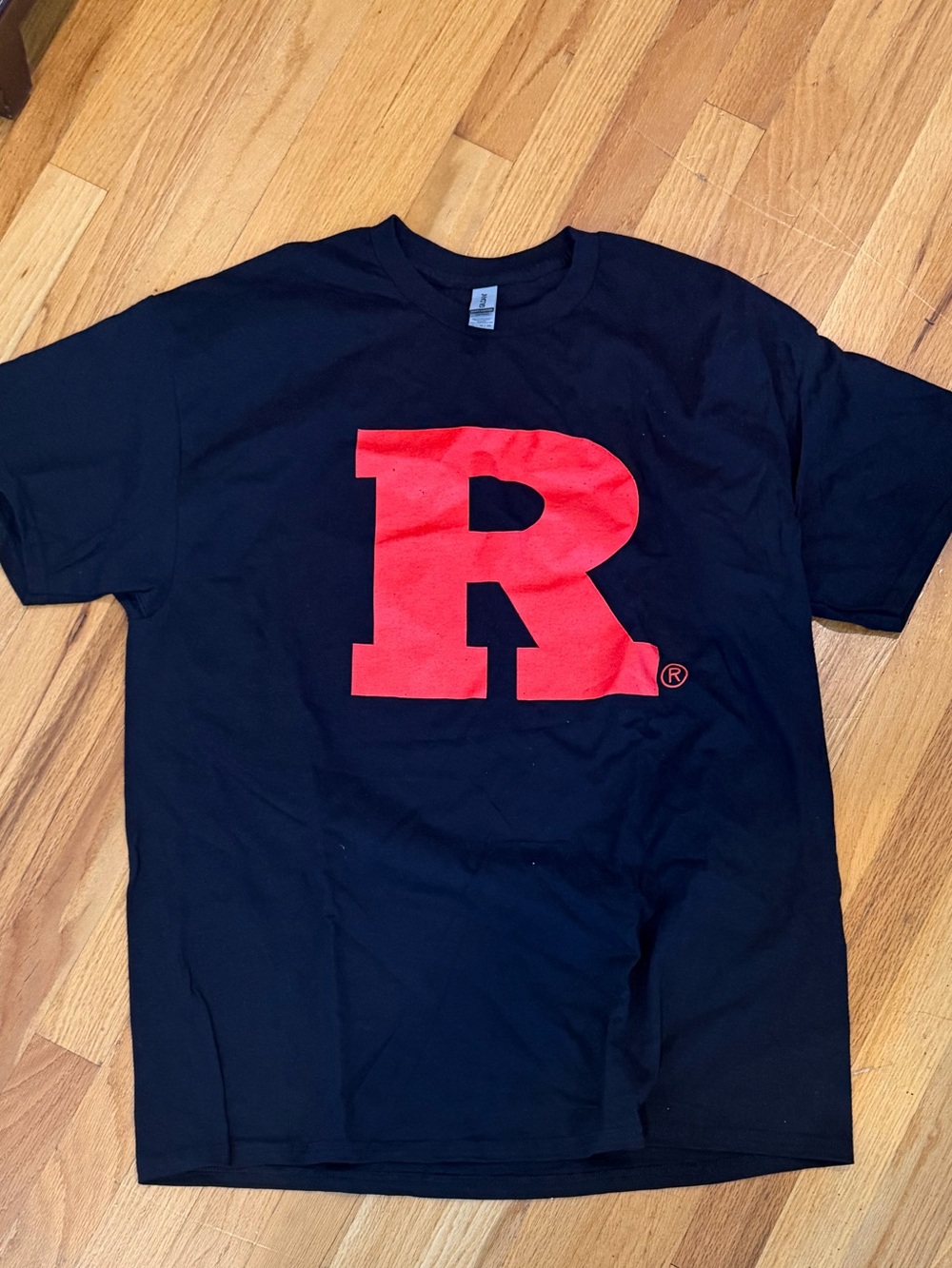 Rutgers University black cotton t-shirt - Size XL
